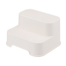 베이비플라넷 와이드형 2단 유아 발 디딤대 발판 키즈 스텝퍼, 아이보리 블랑