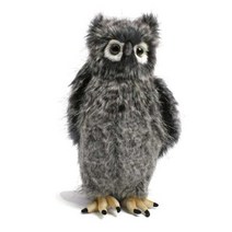 한사토이 동물인형 3678 부엉이3 Bubo Owl, 32cm, 회색