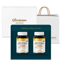 로니웰 본헬스케어 비타민D 2000IU 선물세트 + 쇼핑백, 90정, 2개