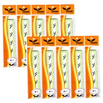 비상 배드민턴 / 테니스 라켓 오버 그립 10p, 형광옐로우