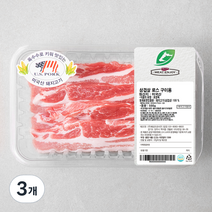 미트엔조이 미국산 삼겹살 로스 구이용 (냉장), 500g, 3개