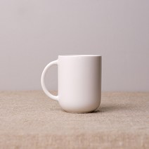 보울보울 레트로라인 핸들머그컵 370ml, 밀크화이트, 1개