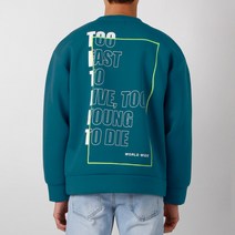 르젠옴므 네오프렌 오버핏 패스트 전사프린팅 맨투맨 LNMT1125IN