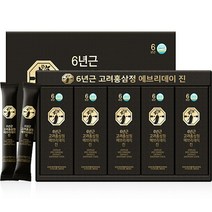 자연허브 6년근 고려홍삼정 에브리데이 진 홍삼스틱 30p   쇼핑백, 1개, 450g