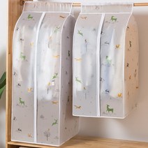 오제 반투명 와이드 방수 행거커버 동물 60 x 60 x 100 cm, 2개, 1개입