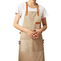 데님 앞치마, 베이지, 1개