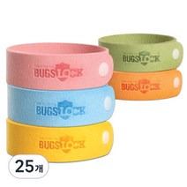 벅스락 아로마오일 방향밴드 랜덤발송, 3.5g, 25개