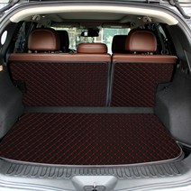 지엠지모터스 차량용 퀼팅 3D 트렁크 카매트 뒷열 커버 풀셋트, QM6(~19년식 가솔린/디젤), 와인