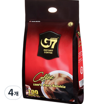 G7 블랙 퓨어블랙 인스턴트커피, 2g, 100개입, 4개