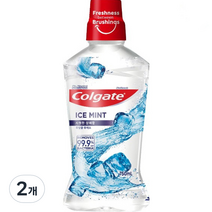 콜게이트 마우스워시 아이스 민트, 750ml, 2개