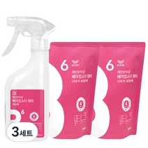 레인보우샵 베이킹소다 워터 다목적 세정제 500ml + 리필 500ml x 2p, 3세트