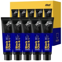 아케이리빙 블랙 차크치약 5p, 110g, 5개입