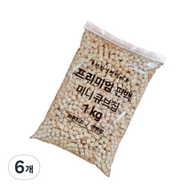 편백아트 프리미엄 편백 미니큐 피톤치드 큐브칩 7~8mm, 1kg, 6개