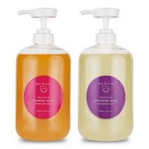 디어브로콜리 바디워시 라벤더 머스크 1000ml + 자스민 머스크 1000ml 세트, 1세트