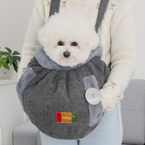 레드퍼피 프리미엄 캣틀즈 워머 반려동물 이동가방, 파스텔그레이