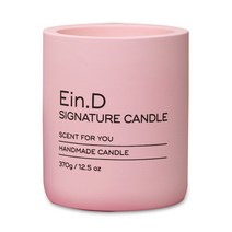 에인디 시그니처 도자기 컬러 소이 캔들 오렌지 370g, 핑크+가든파티, 1개