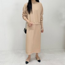 마이시즌 여성 슈가 맨투맨 레이어드 원피스