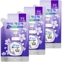 아이깨끗해 핸드워시 리필 블루밍퍼플, 200ml, 3개
