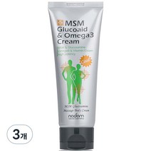 MSM 글루코이드 오메가3 크림, 3개, 120ml