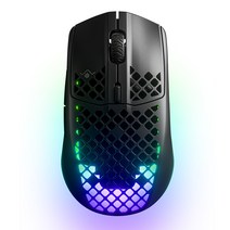스틸시리즈 Onyx 무선 게이밍 마우스, Aerox 3 Wireless (2022), 블랙