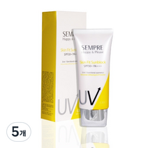 지오 셈프레 H&P 스킨핏 선블럭 SPF50+ PA+++, 100ml, 5개