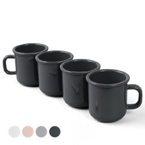 보울보울 노르딕볼볼 머그컵 340ml, 차콜그레이, 4개