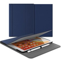 랩씨 아이패드 애플펜슬 홀더 슬림핏 스마트커버 케이스, 네이비