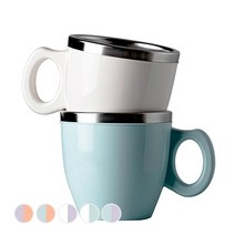 JVR 유로 머그 EUC 2p 세트, 화이트, 블루, 1세트