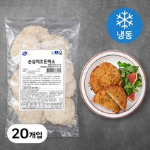 하늘푸드 순살치즈돈까스 (냉동), 100g, 20개입