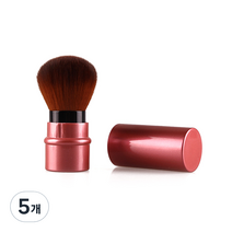 라이프포인트 MAG1909 수납형 블러셔 브러쉬, 버건디, 5개