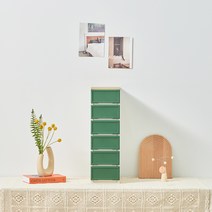 씨밀렉스 래폴드 모듈서랍장 200 슬림 6단 S, 카밍네이처 그린, 1개