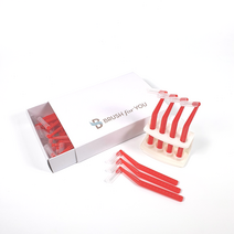 브러쉬포유 L형 치간칫솔 SSSS 0.6mm 50p + 거치대, 1개