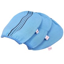 때밀이 수건 벙어리 이태리 타월, 블루, 3개, 1개입