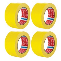 iQIHAN 다다 칼라 마스킹테이프 노랑 50 mm x 20 m, 4개
