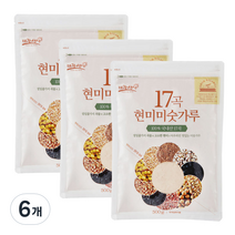 태광선식 17곡 현미 미숫가루, 500g, 6개