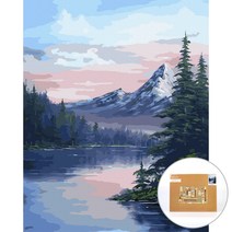 아트조이 물감 2배 DIY 명화그리기 40 x 50 cm, 푸른 호수의 아침