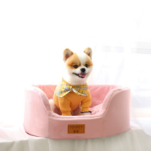 아페토 강아지 모노베드 원형, 핑크