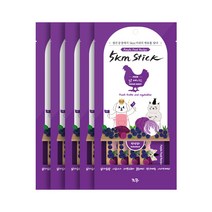 조공 오키로스틱 고양이 파우치 간식 퍼플 닭 4p, 닭가슴살, 5개입