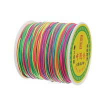 나일론 매듭실 실팔찌 만들기 0.8mm, Rainbow, 90m