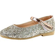 루루슈 여아용 뉴 팝 글리터 플랫슈즈 WD1002