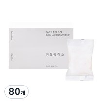생활공작소 실리카겔 제습제 본품, 20g, 80개