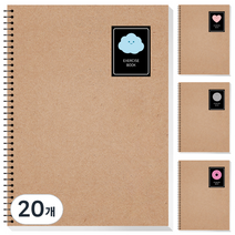 영아트 크라프트 연습장 80p, 랜덤발송(스티커), 20개