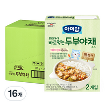 일동후디스 아이얌 바로 먹는 소스, 두부야채, 16개