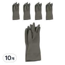 글러브센스 라텍스 고무장갑 L사이즈 노르딕그레이, 대(L), 10개