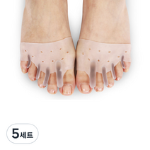 현대메디칼 디스크팡 실리콘 발가락 교정 데니스 브라운 부목 좌 + 우 세트, 5세트