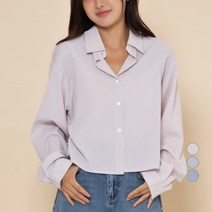 ELLE GIRL 크롭 스트라이프 셔츠