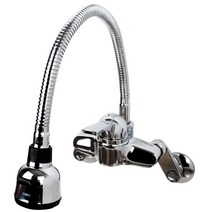 삼원코브라 싱크대 벽붙이 수전 XSS-507, 1개