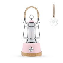 코코노 러스티 클래식 LED 감성 캠핑 랜턴, 오프 핑크, 1개