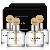 코코도르 우드볼 차량용디퓨저 50ml 2개입, 베스트 2호(리틀 포레스트, 화이트 머스크), 2세트