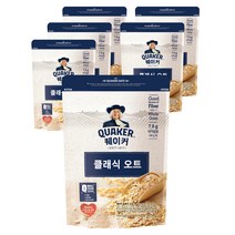 롯데제과 퀘이커 클래식 오트 시리얼, 350g, 6개